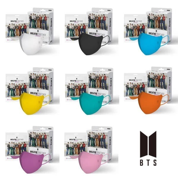 【24小時網站自助下單】2026年6月23日截🌸韓國製🇰🇷DOBU X BTS 2D立體三層過濾彩色口罩10入 | 預訂約7月尾至8月初