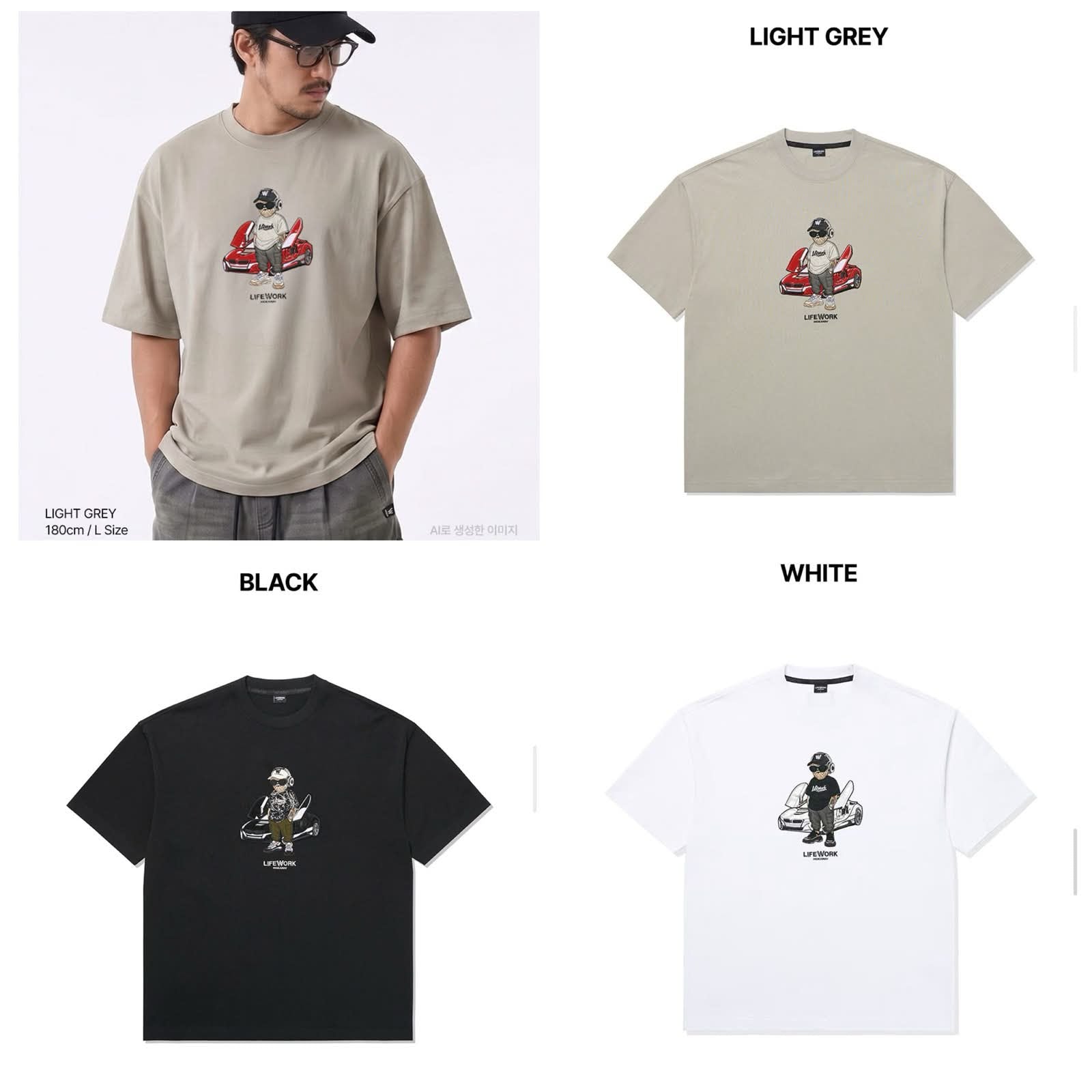 【24小時網站自助下單】2026年6月26日截🌸韓國🇰🇷LIFEWORK Tee（LW262TS105 ） | 預訂 截單後約3-4星期到