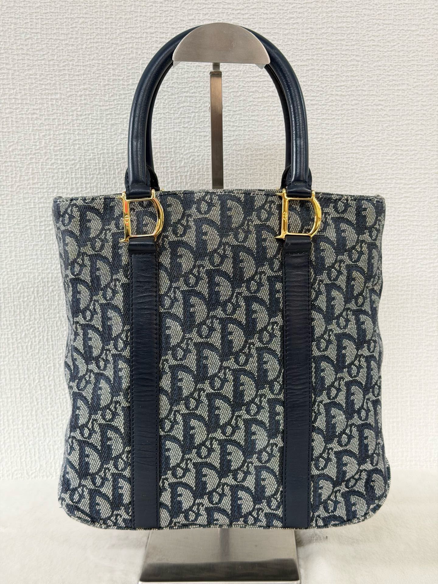 【24小時網站自助下單】🌸日本中古品代購 Dior藍金老花琴譜包 | 預訂約2-3星期