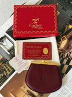 【24小時網站自助下單】🌸日本中古品代購 Cartier卡地亞波爾多紅錢包/零錢包 ➕卡➕保存布➕盒 全套保存品 | 預訂約2-3星期