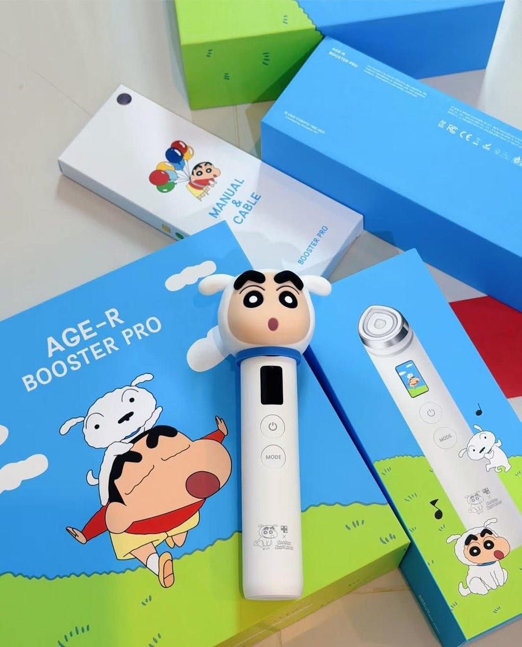 【24小時網站自助下單】現貨🌸🇰🇷韓國代購 / MEDICUBE AGE-R Booster (PRO) 美容儀 # 蠟筆小新特別聯名款 | 落單後約3-5個工作天寄出