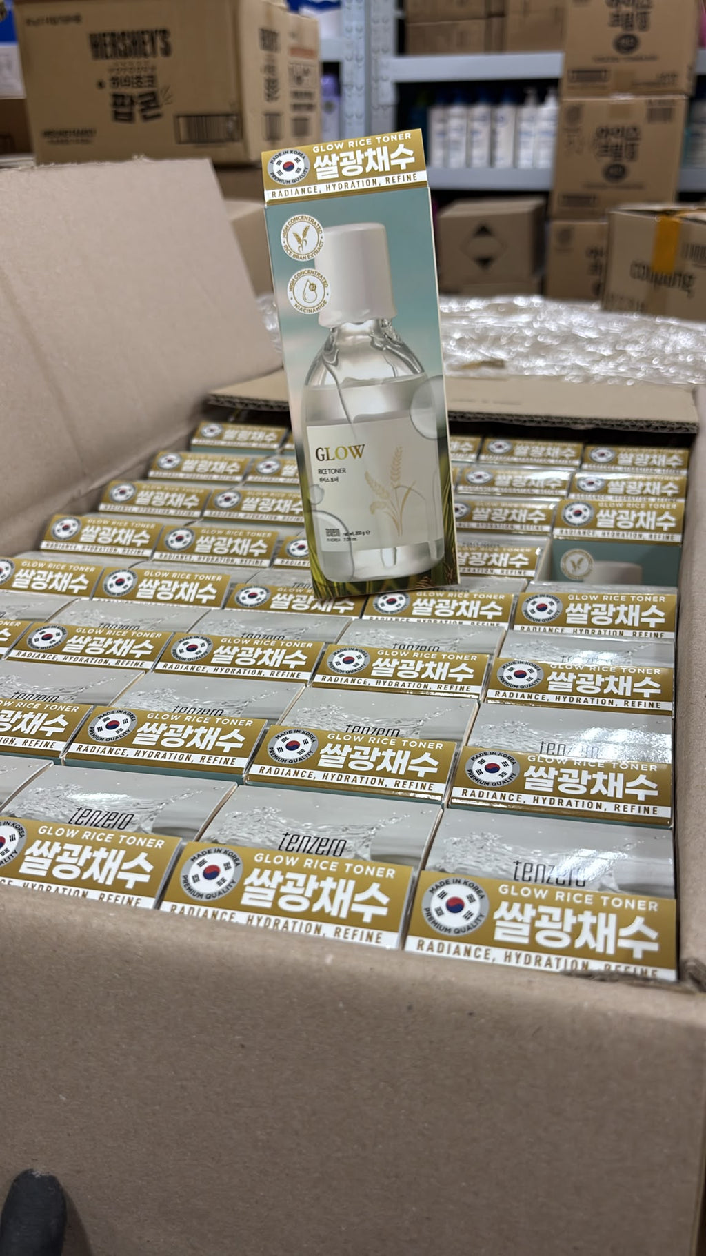 【24小時網站自助下單】現貨🌸韓國🇰🇷TENZERO GLOW 光澤米粹爽膚水200g 1套2支 | 落單後約3-5個工作天寄出