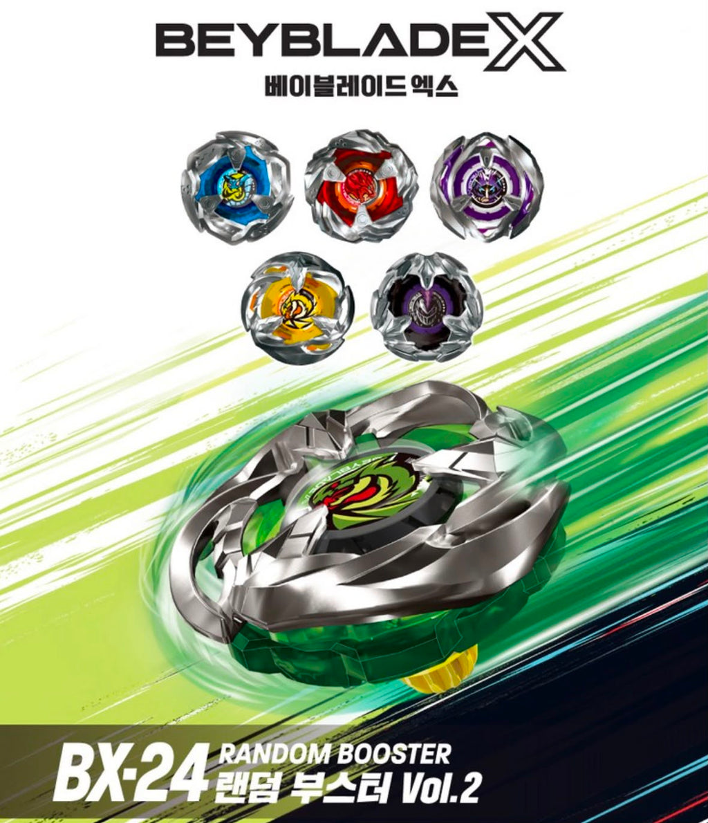【24小時網站自助下單】2026年7月15日截🌸韓版🇰🇷爆旋陀螺Beyblade X BX-24 隨機強化包 Vol.2 盲盒 | 預訂約1-2星期