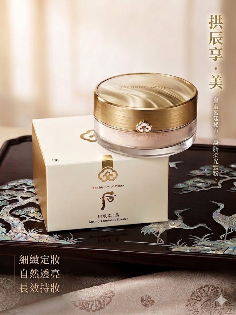 【24小時網站自助下單】現貨🌸Whoo 拱辰享 美奢華透亮蜜粉 # 1/自然米色28g | 落單後約3-5個工作天寄出
