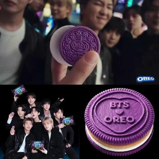 【24小時網站自助下單】🌸BTS粉絲尖叫🙀新品 💜韓國Oreo x BTS韓式糖餅味紫色夾心餅300g | 預訂約1-2星期