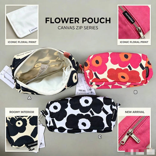 【24小時網站自助下單】2026年7月23日截🌸Marimekko Unikko游霓可罌粟花化妝袋 | 預訂約5-7星期 娉婷貿易公司 Exquisite Beauty Trading Company