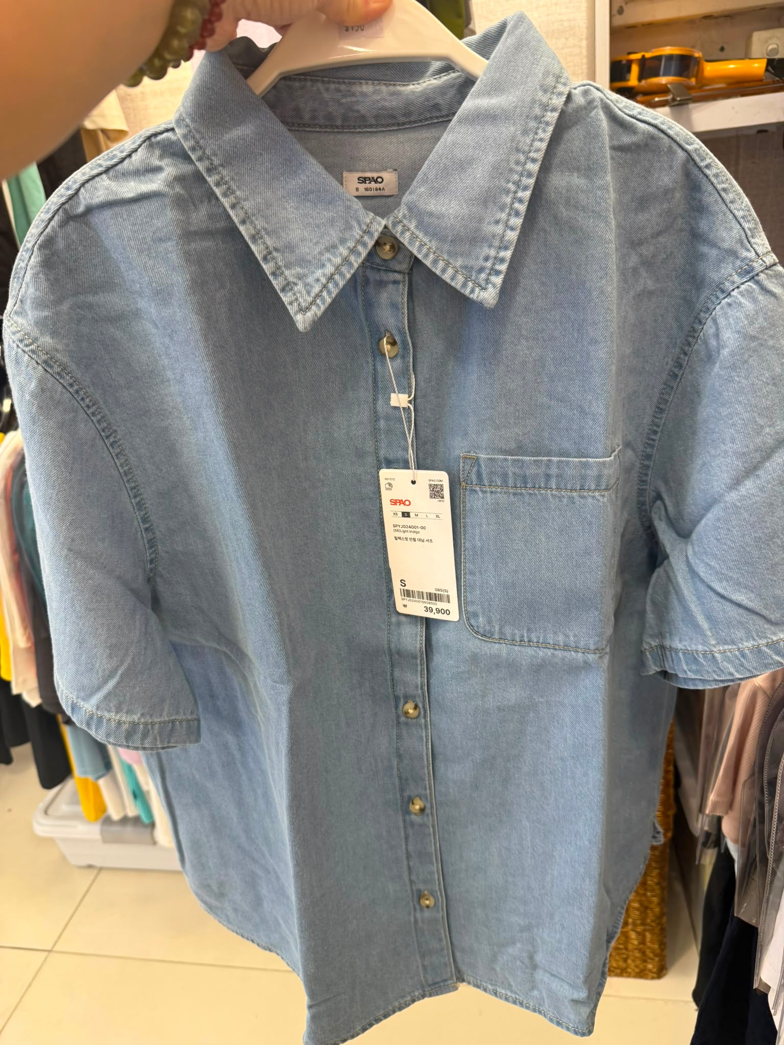 【24小時網站自助下單】2026年7月25日截🌸🧸SPAO🧸韓國專門店/免稅店🆕韓國🇰🇷最新出🆕牛仔恤衫😍男女同款 折扣優惠🈹 | 預訂約3-4星期
