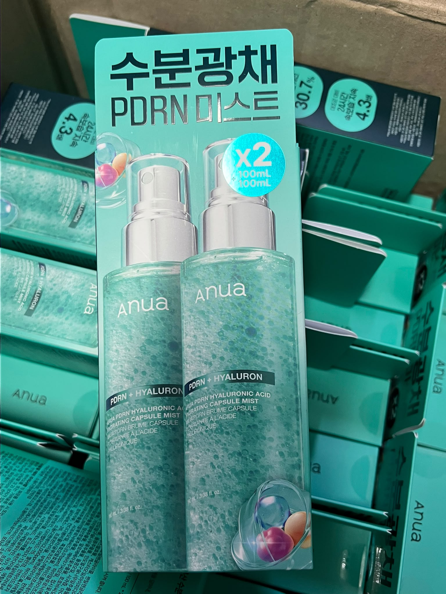 【24小時網站自助下單】現貨🌸Anua PDRN透明質酸水光膠囊噴霧100ml ＋100ml | 落單後約3-5個工作天寄出