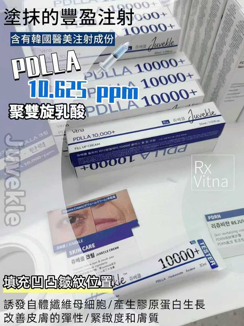 【24小時網站自助下單】2026年7月30日截🌸韓國藥妝熱爆瘋搶🇰🇷RX ME 藍色Juvekle PDLLA 10,000+ ppm 填充霜/童顏面霜30ml | 預訂約3-4星期
