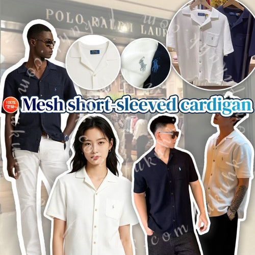 【24小時網站自助下單】2026年7月29日截🌸Polo Ralph Lauren Mesh short-sleeved cardigan 網眼針織短袖開襟衫 | 預訂 截單後約4-5星期到 娉婷貿易公司 Exquisite Beauty Trading Company
