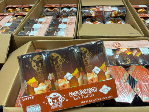【24小時網站自助下單】現貨 返左200 套🌸泰國直送 🇹🇭 樂天小熊餅「泰式奶茶口味」(6盒/套) | 落單後約5-7個工作天寄出 娉婷貿易公司 Exquisite Beauty Trading Company