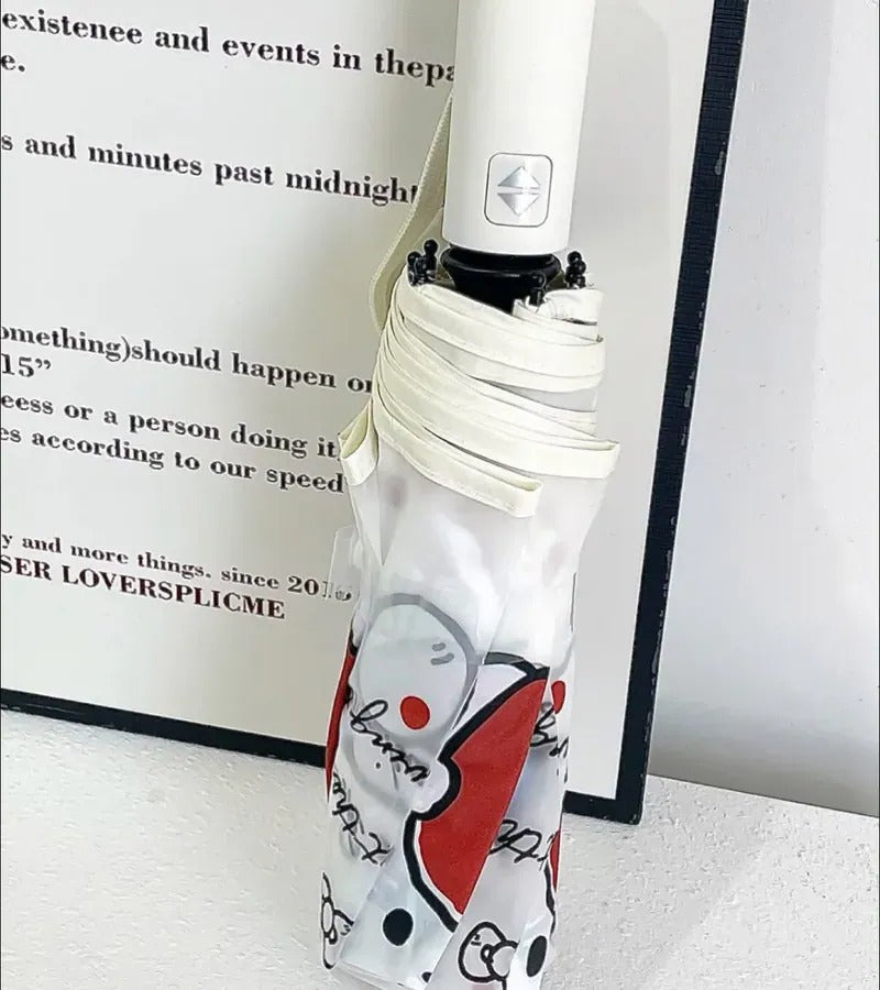 【24小時網站自助下單】2026年8月1日截🌸Hello Kitty 蘋果小熊透感半自動遮 | 預訂 截單後約4-6星期到 娉婷貿易公司 Exquisite Beauty Trading Company