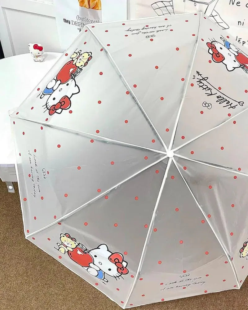 【24小時網站自助下單】2026年8月1日截🌸Hello Kitty 蘋果小熊透感半自動遮 | 預訂 截單後約4-6星期到 娉婷貿易公司 Exquisite Beauty Trading Company