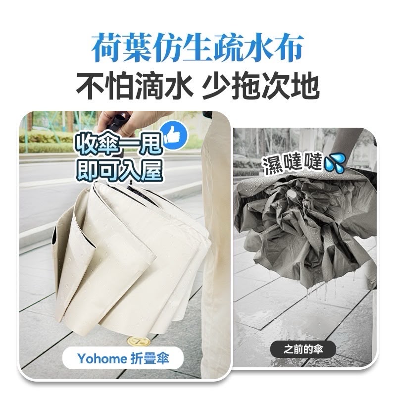 【24小時網站自助下單】🌸新品上市⭐日本Yohome 單手智助自動開合防回彈一甩免疊防滴水抗風快收捷便晴雨傘 | 預訂約1-2星期 娉婷貿易公司 Exquisite Beauty Trading Company