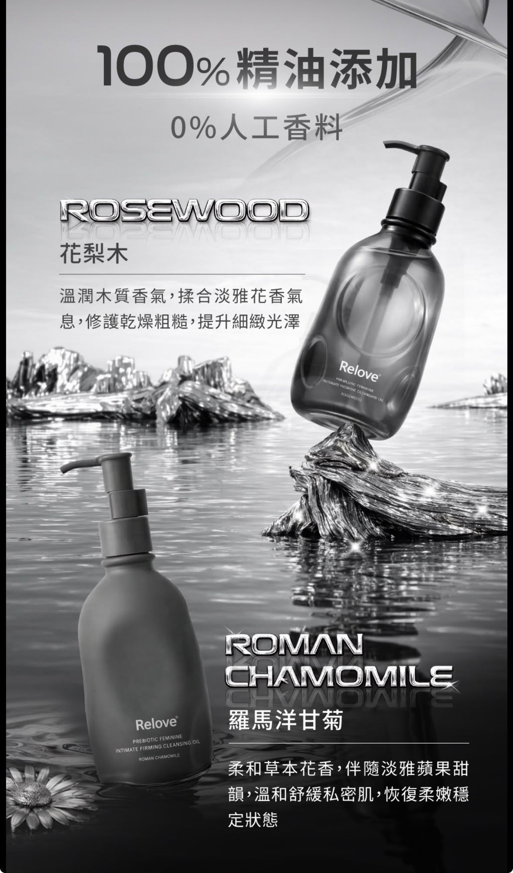 【24小時網站自助下單】🌸新品🩶台灣Relove 女性私密益生元彈嫩清潔油260g | 預訂約1-2星期 娉婷貿易公司 Exquisite Beauty Trading Company