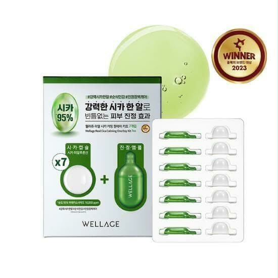 【24小時網站自助下單】現貨🌸韓國 Wellage 魔法藥丸積雪草保濕精華1盒7set | 落單後約3-5個工作天寄出 娉婷貿易公司 Exquisite Beauty Trading Company