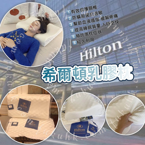 【24小時網站自助下單】2026年8月3日截🌸Hilton 希‮頓爾‬乳膠枕 一套2個 💯100%正品，勁搶手，只有少量🔥 售完即止‼️ | 預訂 截單後約4-6星期到 娉婷貿易公司 Exquisite Beauty Trading Company
