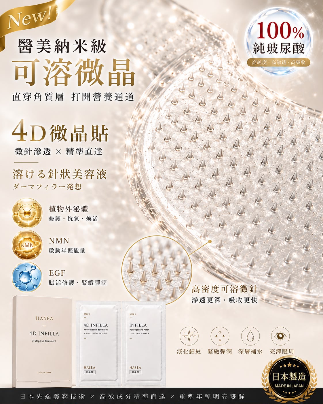 【24小時網站自助下單】🌸4D 2step 微晶貼 （內含7對外泌體微晶貼 + 7對水凝膜） | 預訂約1-2星期 娉婷貿易公司 Exquisite Beauty Trading Company