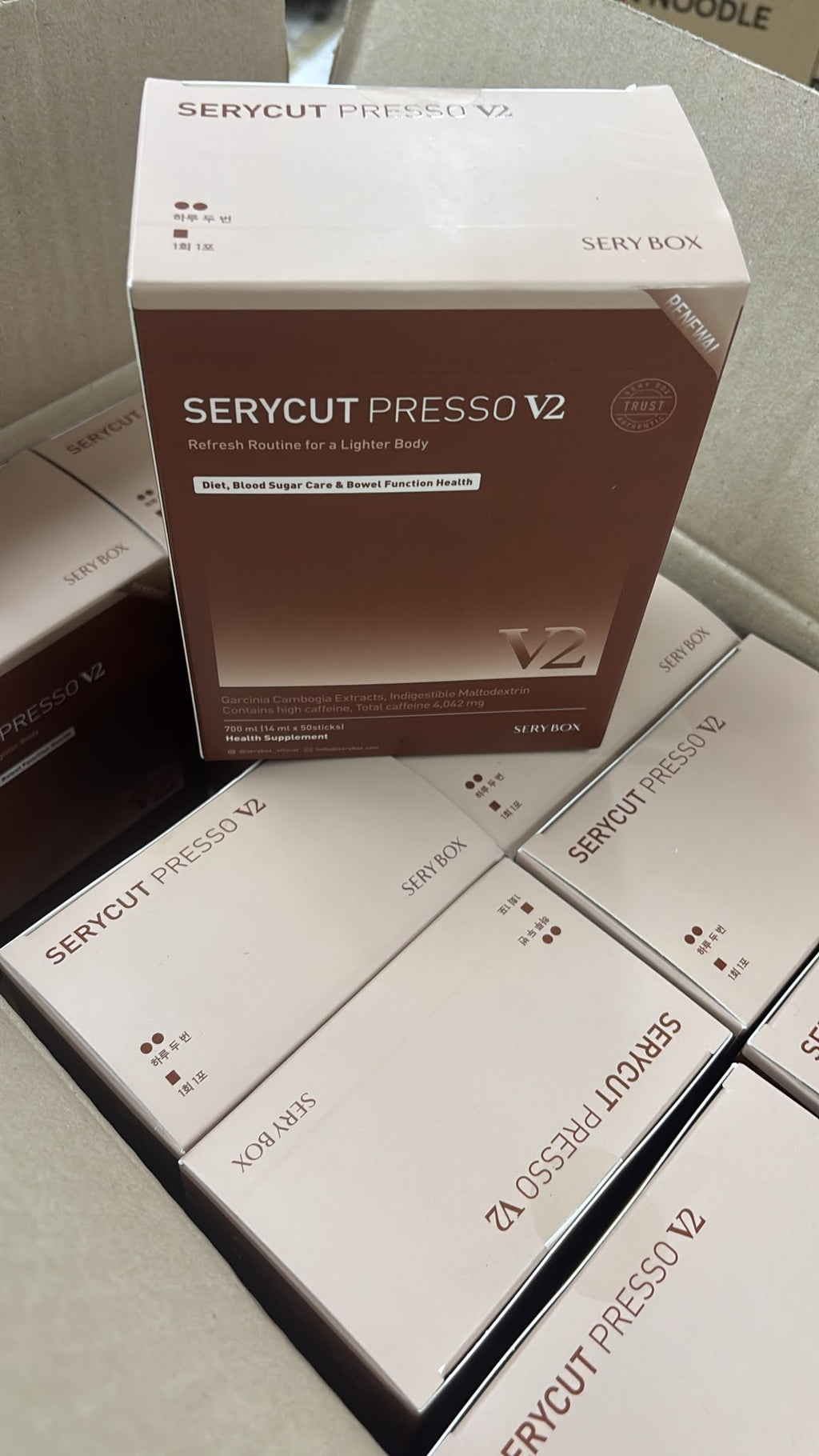 【24小時網站自助下單】現貨🌸🇰🇷韓國直送 SERYBOX Serycut Presso V2 藤黃果咖啡 12ml 《一盒50條》 | 落單後約3-5個工作天寄出 娉婷貿易公司 Exquisite Beauty Trading Company