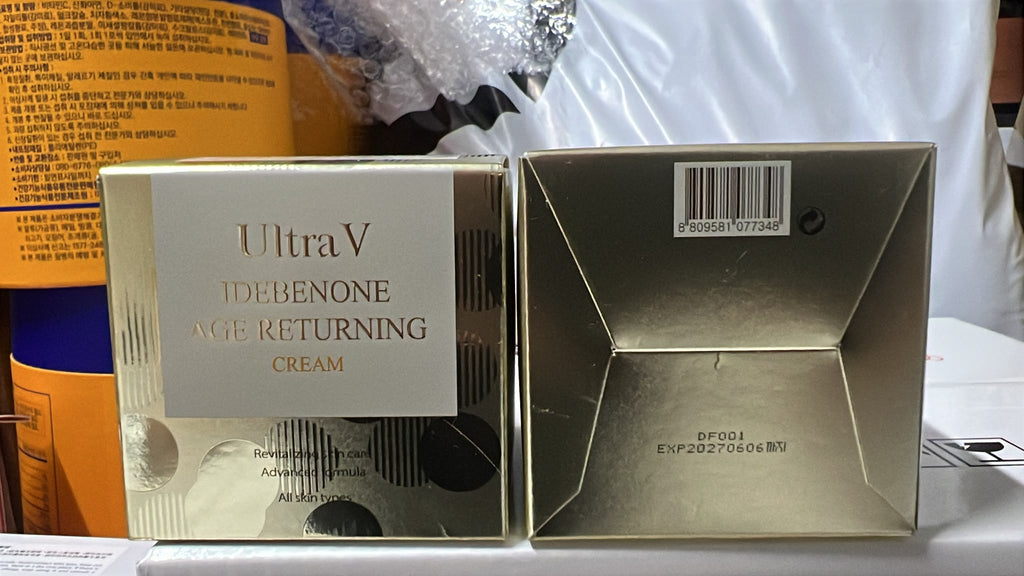 【24小時網站自助下單】現貨🌸韓國正品行貨🇰🇷 Ultra V IDEBENONE AGE RETURNING Cream 艾地苯溯顏修護霜 (50ml) | 落單後約3-5個工作天寄出 娉婷貿易公司 Exquisite Beauty Trading Company