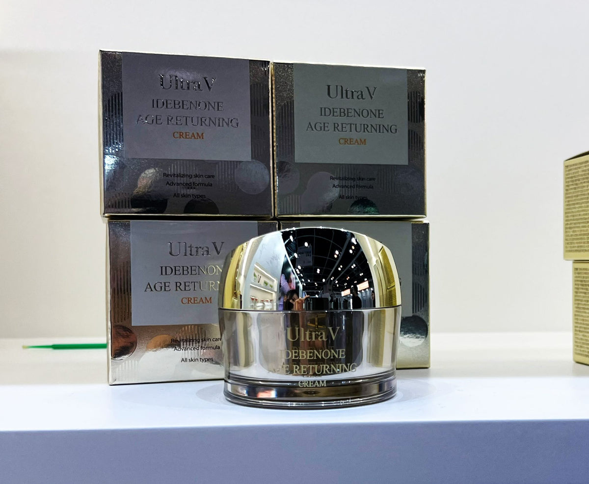【24小時網站自助下單】現貨🌸韓國正品行貨🇰🇷 Ultra V IDEBENONE AGE RETURNING Cream 艾地苯溯顏修護霜 (50ml) | 落單後約3-5個工作天寄出 娉婷貿易公司 Exquisite Beauty Trading Company