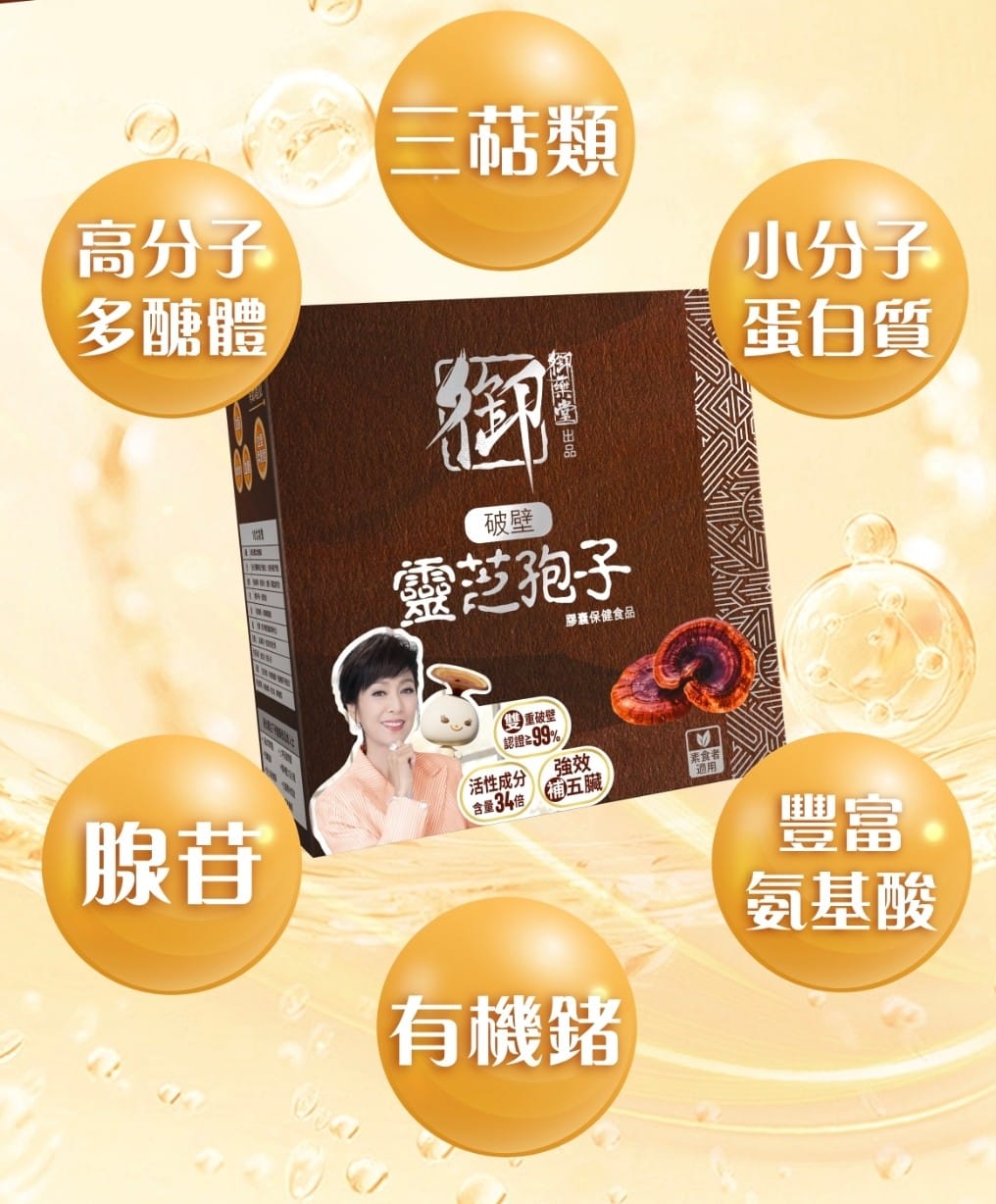 【24小時網站自助下單】供應商現貨🌸🤎新版《御藥堂破壁靈芝孢子》🤎 | 預訂 逢星期一，三返倉執貨 其後約3-5個工作天寄出 娉婷貿易公司 Exquisite Beauty Trading Company
