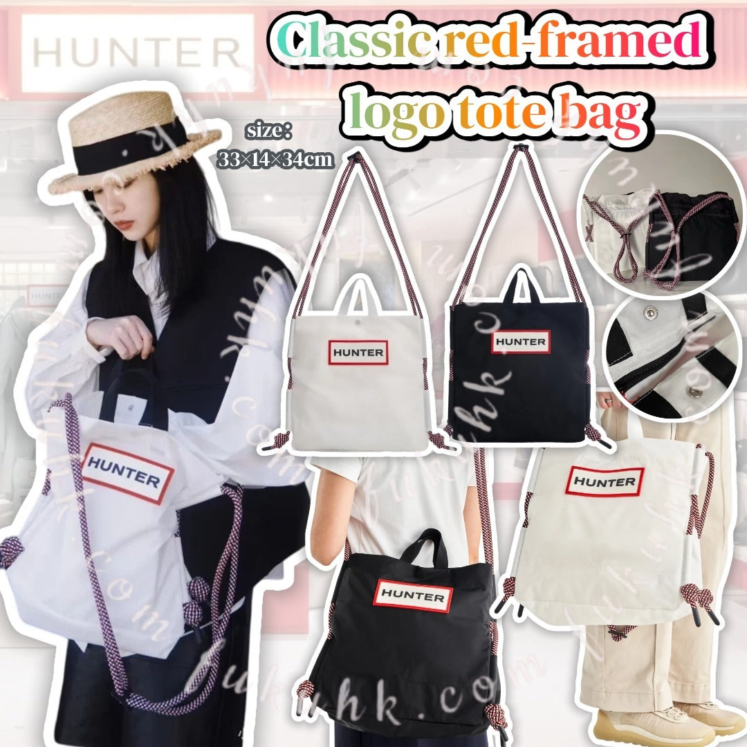 【24小時網站自助下單】2026年8月21日截🌸HUNTER 經典紅框 Logo 環保托特包 | 預訂 截單後約4-6星期到 娉婷貿易公司 Exquisite Beauty Trading Company