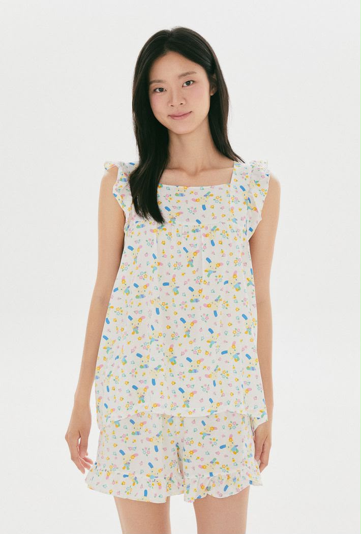 【24小時網站自助下單】2026年8月30日截🌸SPAO X usahana兔兔🐰有好多粉絲呀😍限量版 褶邊無袖睡衣😍‼️韓國免稅店現貨🈶Size S80 M80 L80‼️‼️數量有限 售完即止‼️ | 預訂約3-4星期 娉婷貿易公司 Exquisite Beauty Trading Company
