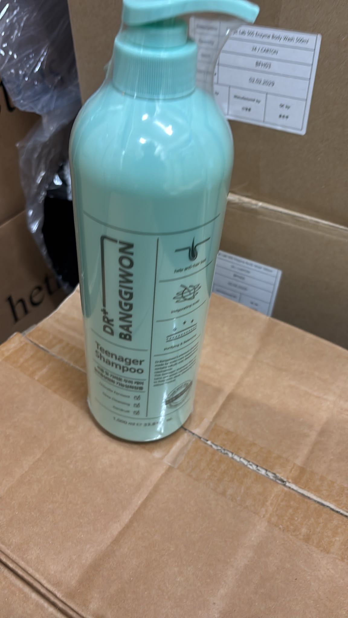 【24小時網站自助下單】現貨🌸韓國製Dr. Banggiwon 青少年頭皮護理洗頭水 1L巨無霸裝 | 落單後約3-5個工作天寄出 娉婷貿易公司 Exquisite Beauty Trading Company