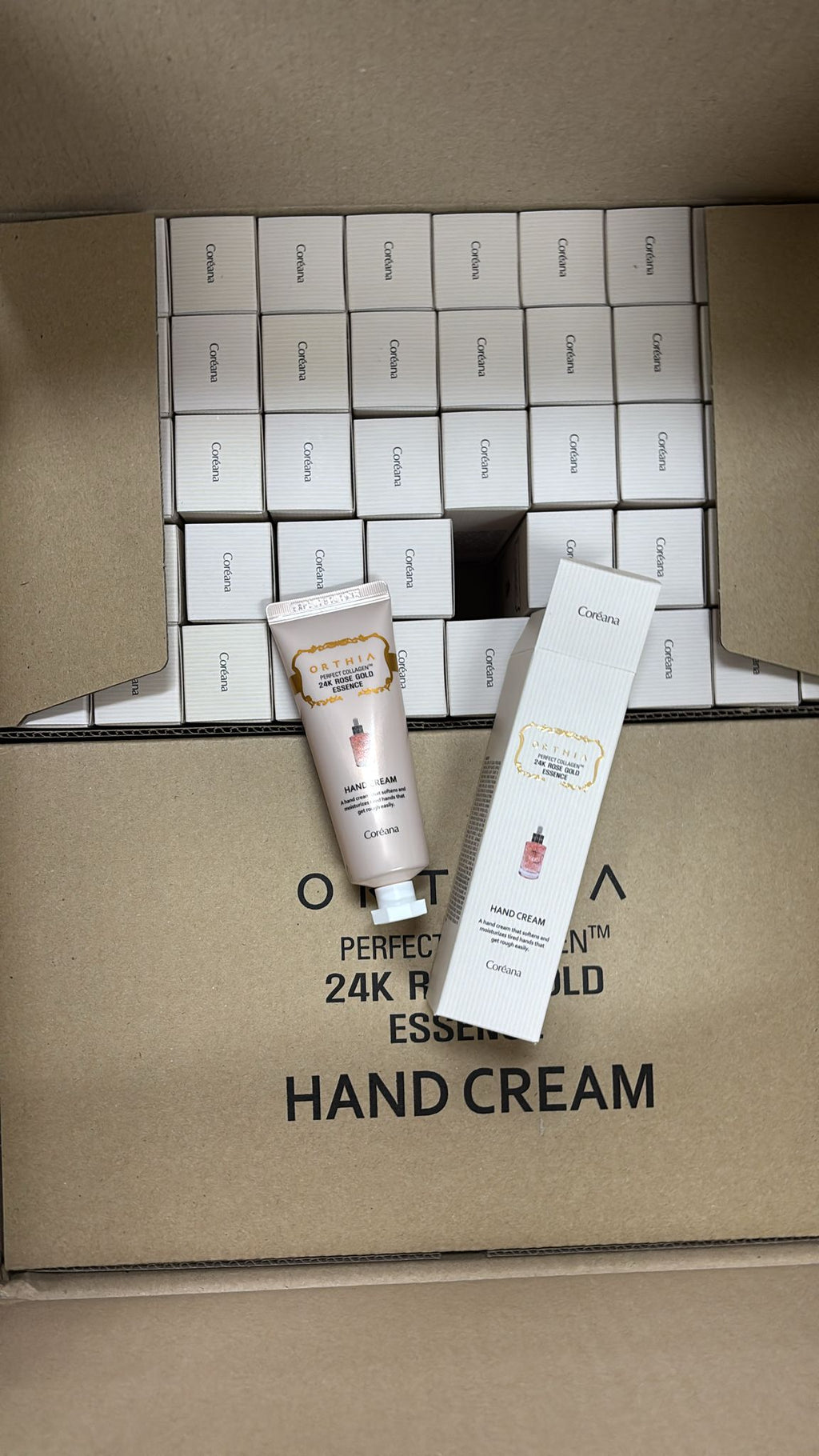 【24小時網站自助下單】現貨🌸韓國🇰🇷Coreana Orthia高麗雅娜24K 黃金玫瑰🌹安瓶護手🤚霜 50ml 1套5支 | 落單後約3-5個工作天寄出 娉婷貿易公司 Exquisite Beauty Trading Company