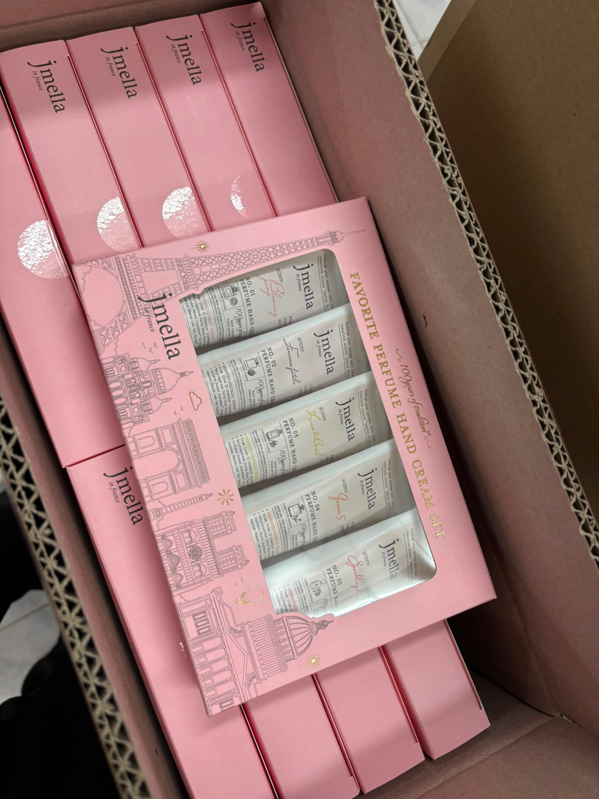 【24小時網站自助下單】現貨🌸韓國製🇰🇷Jmella Favorite Line摯愛💕護手霜系列 (5支/盒) | 落單後約3-5個工作天寄出 娉婷貿易公司 Exquisite Beauty Trading Company