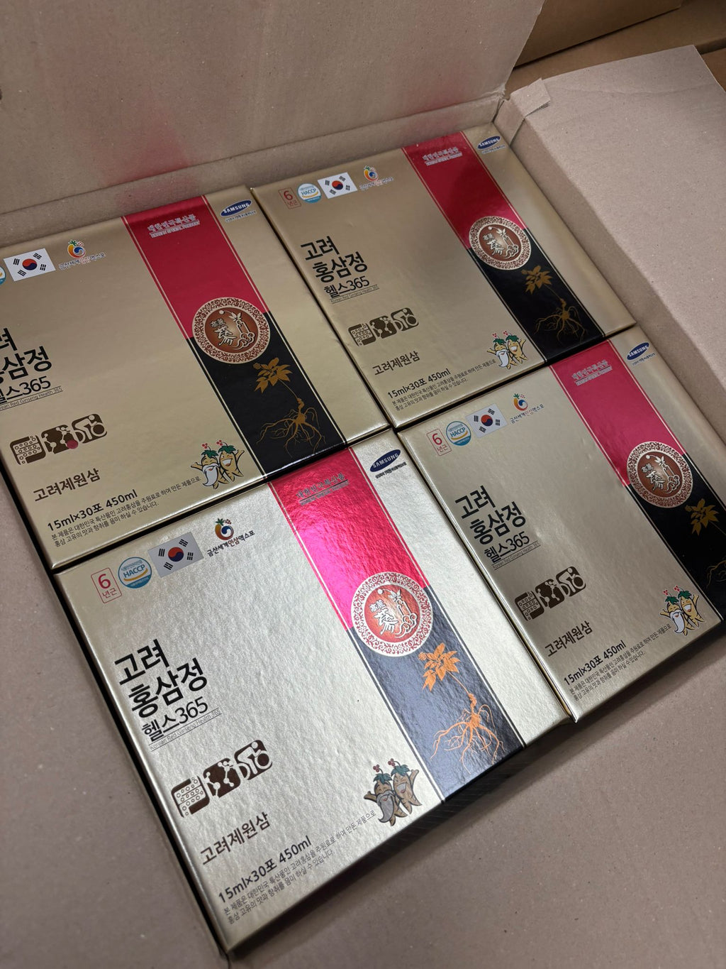 【24小時網站自助下單】現貨🌸韓國50 年紅蔘店老闆娘推介的好物😊一套連紅袋，送禮無敵👏👏韓國製 samsung Health 365 6年正宗根高麗蔘 | 落單後約3-5個工作天寄出 娉婷貿易公司 Exquisite Beauty Trading Company