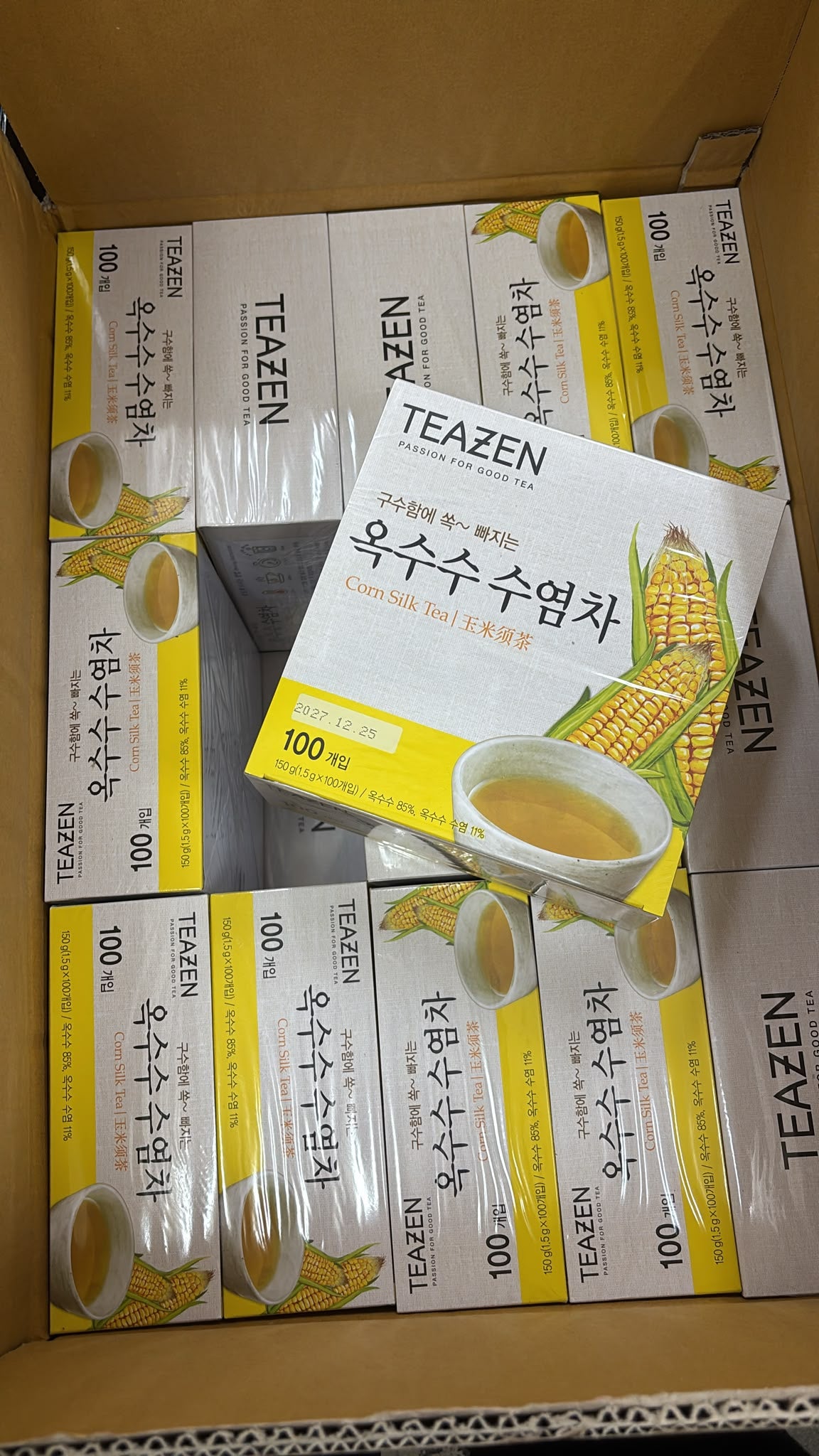 【24小時網站自助下單】現貨🌸💮韓國TEAZEN 粟米鬚茶100包家庭裝 | 落單後約3-5個工作天寄出 娉婷貿易公司 Exquisite Beauty Trading Company