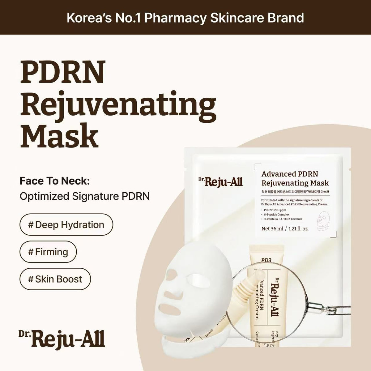 【24小時網站自助下單】現貨🌸Dr. Reju-All PD2 高效 PDRN 煥顏修護面膜 4片 | 落單後約3-5個工作天寄出 娉婷貿易公司 Exquisite Beauty Trading Company