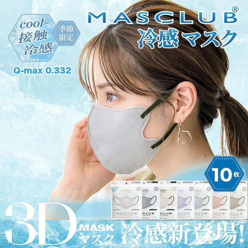 【24小時網站自助下單】2026年9月12日截🌸日本🇯🇵冷感MASCLUB女士立體瘦面口罩(一套5包同款) | 預訂約10月初至中 娉婷貿易公司 Exquisite Beauty Trading Company