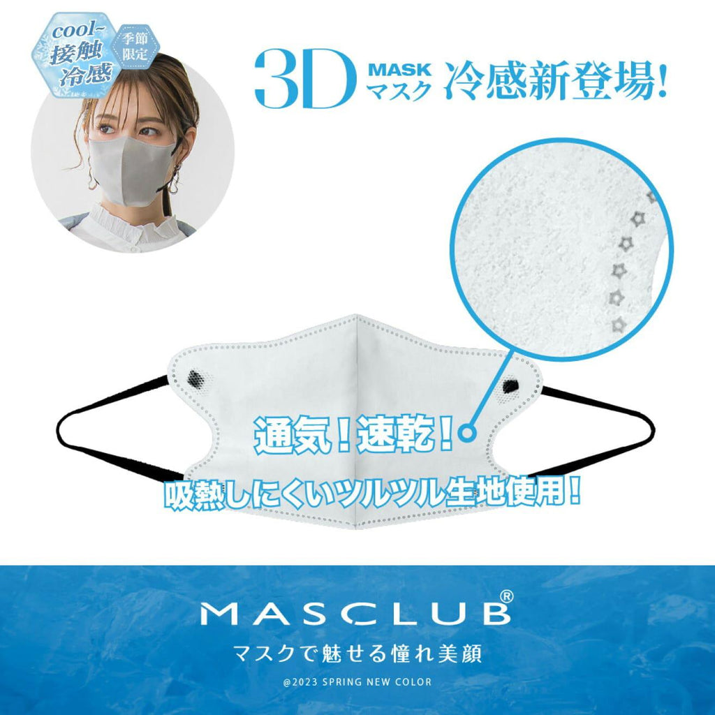 【24小時網站自助下單】2026年9月12日截🌸日本🇯🇵冷感MASCLUB女士立體瘦面口罩(一套5包同款) | 預訂約10月初至中 娉婷貿易公司 Exquisite Beauty Trading Company