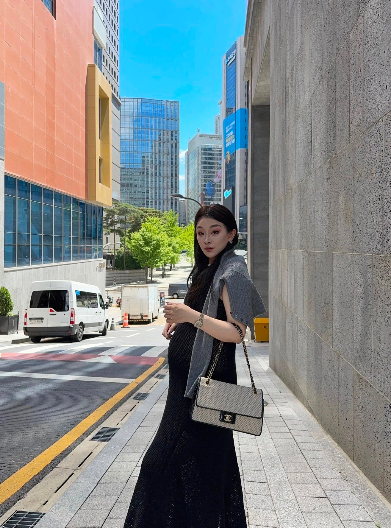 【24小時網站自助下單】【日本中古品代購】🌸CHANEL帆船航海系列米金x黑格紋CF海軍包 | 預訂約2-3星期 娉婷貿易公司 Exquisite Beauty Trading Company