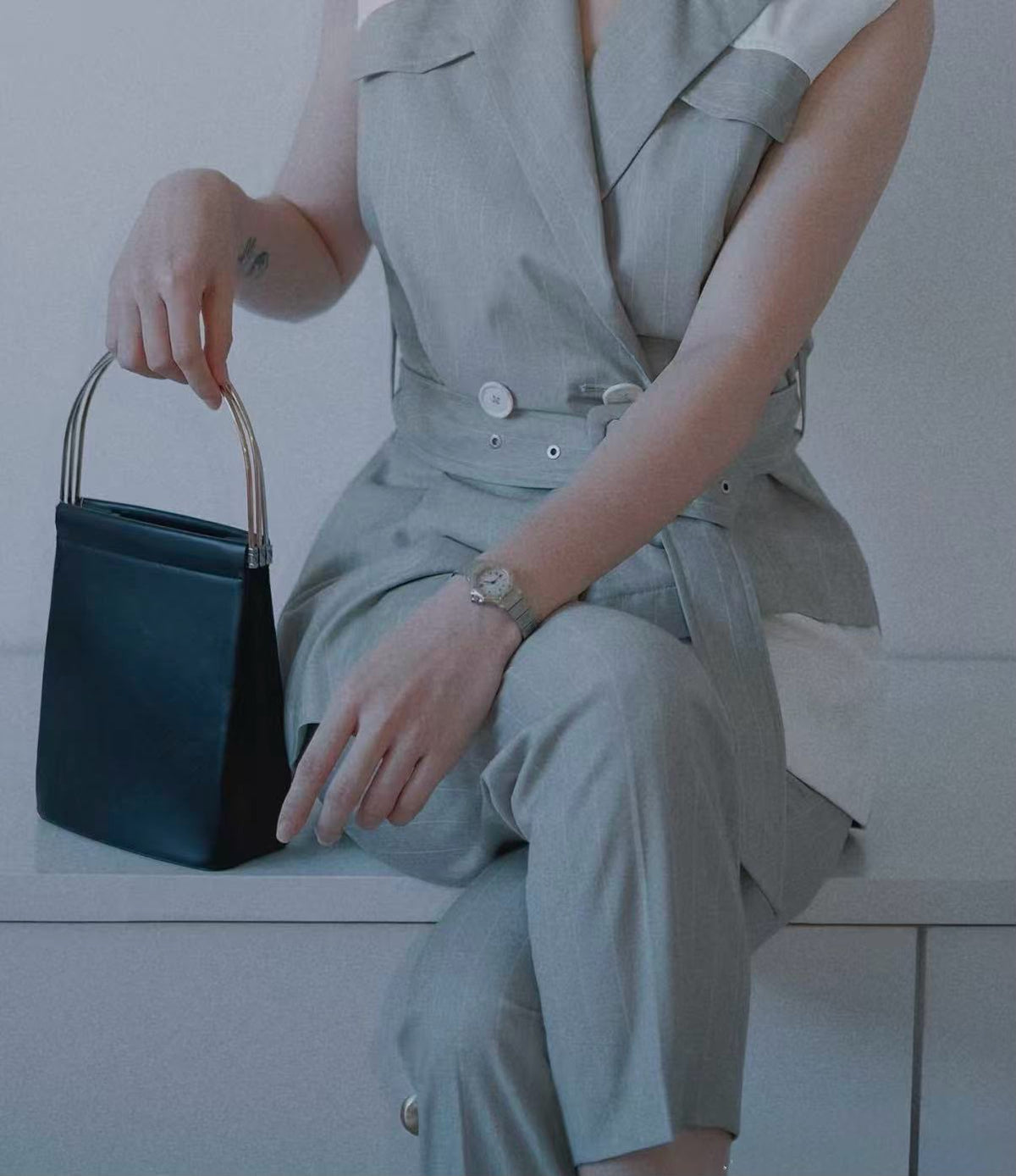 【24小時網站自助下單】【日本中古品代購】🌸卡地亞CARTIER BOX牛皮三環水桶菜籃包 | 預訂約2-3星期 娉婷貿易公司 Exquisite Beauty Trading Company