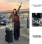 【24小時網站自助下單】【日本中古品代購】🌸CHANEL限定秀場款山茶花大字母鏈條沙灘包 | 預訂約2-3星期 娉婷貿易公司 Exquisite Beauty Trading Company