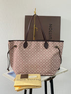 【24小時網站自助下單】【日本中古品代購】🌸LV樹莓粉牛仔丹寧neverfull ➕袋➕盒 保存品 SA0172 | 預訂約2-3星期 娉婷貿易公司 Exquisite Beauty Trading Company