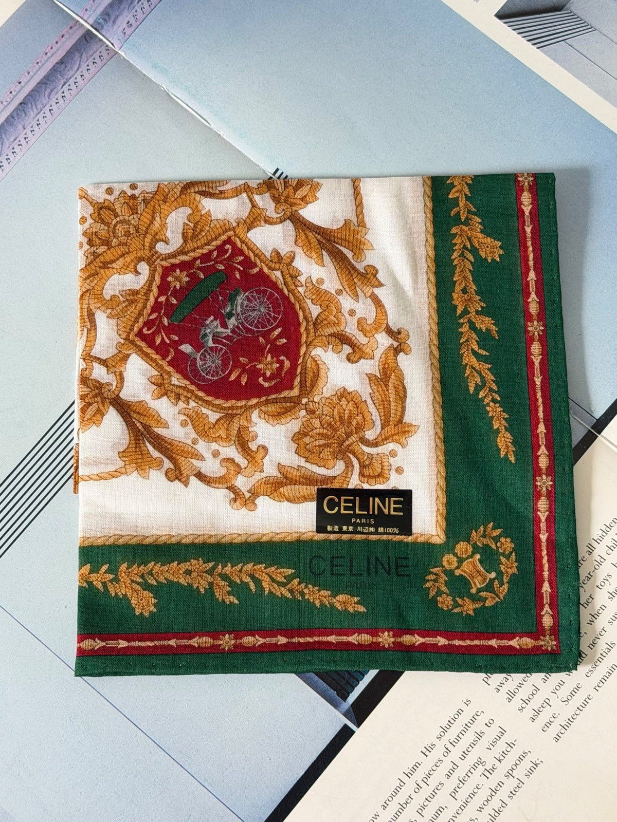【24小時網站自助下單】【日本中古品代購】🌸Celine手帕/絲巾 未使用 | 預訂約2-3星期 娉婷貿易公司 Exquisite Beauty Trading Company