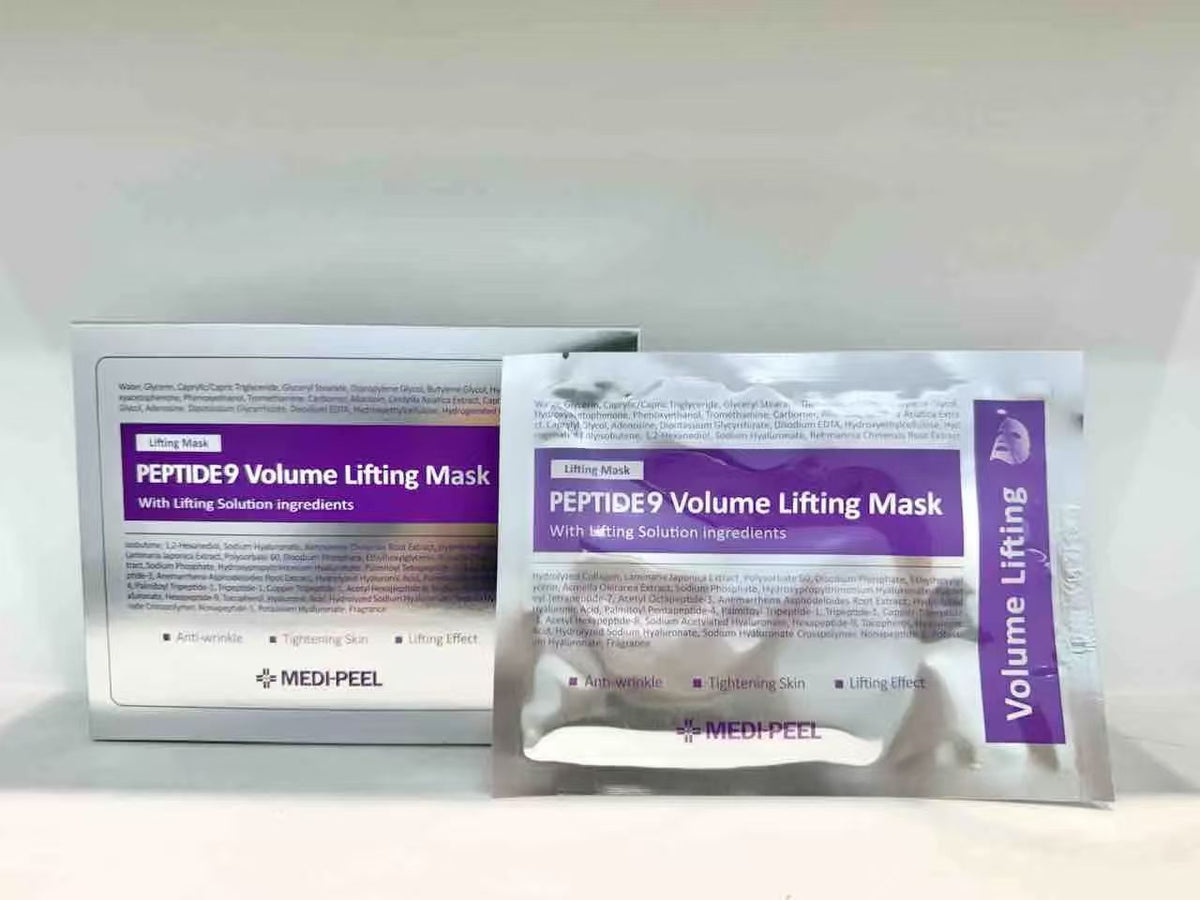 【24小時網站自助下單】現貨🌸MEDI PEEL美蒂菲九胜肽緊膚保濕面膜(一盒5片 ） | 落單後約3-5個工作天寄出 娉婷貿易公司 Exquisite Beauty Trading Company