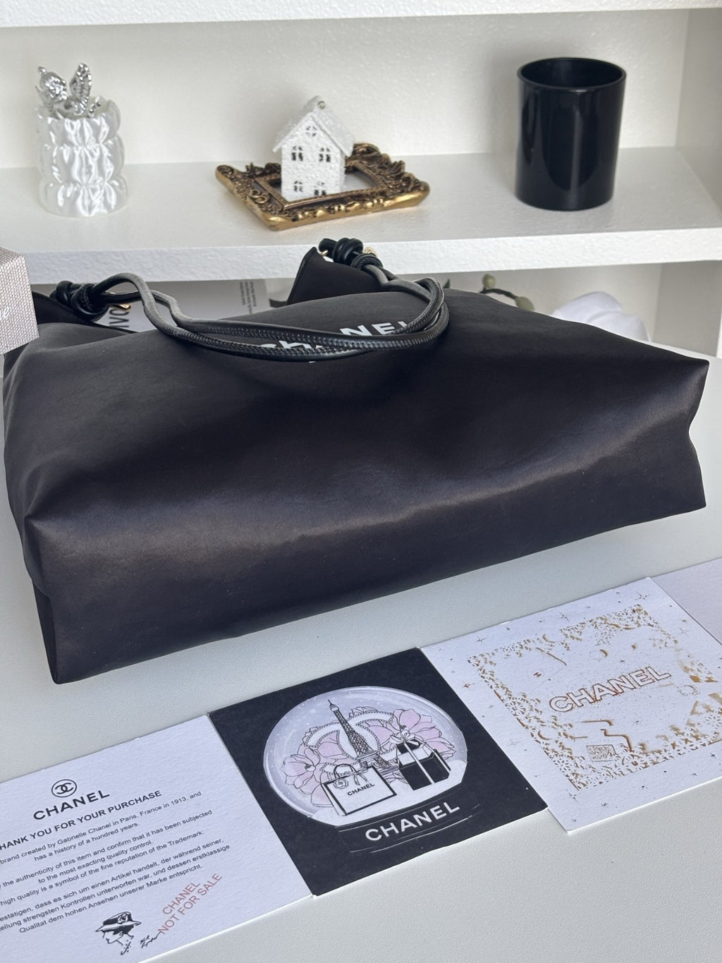 【24小時網站自助下單】2026年9月17日截🌸CHANEL 海外 Makeup VIP Tote Bag 黑緞面抽繩托特 | 預訂 截單後約4-6星期到 娉婷貿易公司 Exquisite Beauty Trading Company