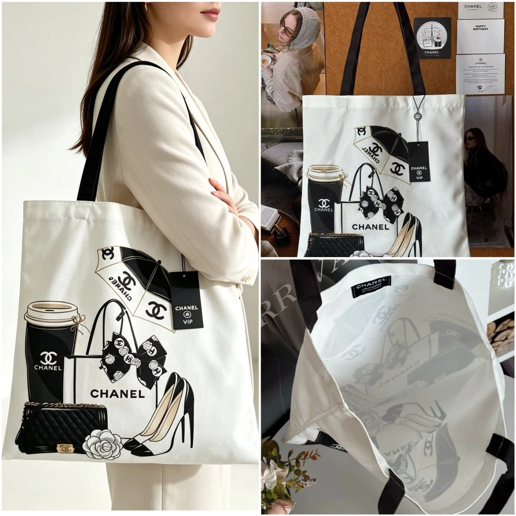 【24小時網站自助下單】2026年9月17日截🌸Chanel VIP禮贊復古插畫大容量帆布包 | 預訂 截單後約4-6星期到 娉婷貿易公司 Exquisite Beauty Trading Company