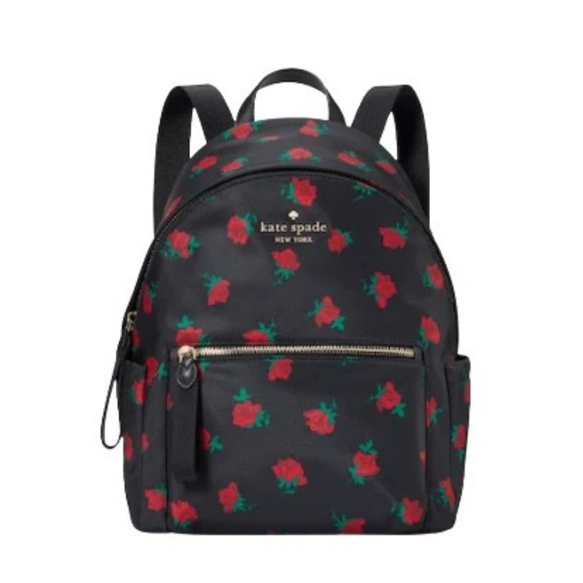 【24小時網站自助下單】2026年9月19日截🌸Kate Spade New York Chelsea Rose Toss Printed Medium Backpack | 預訂 截單後約4-6星期到 娉婷貿易公司 Exquisite Beauty Trading Company