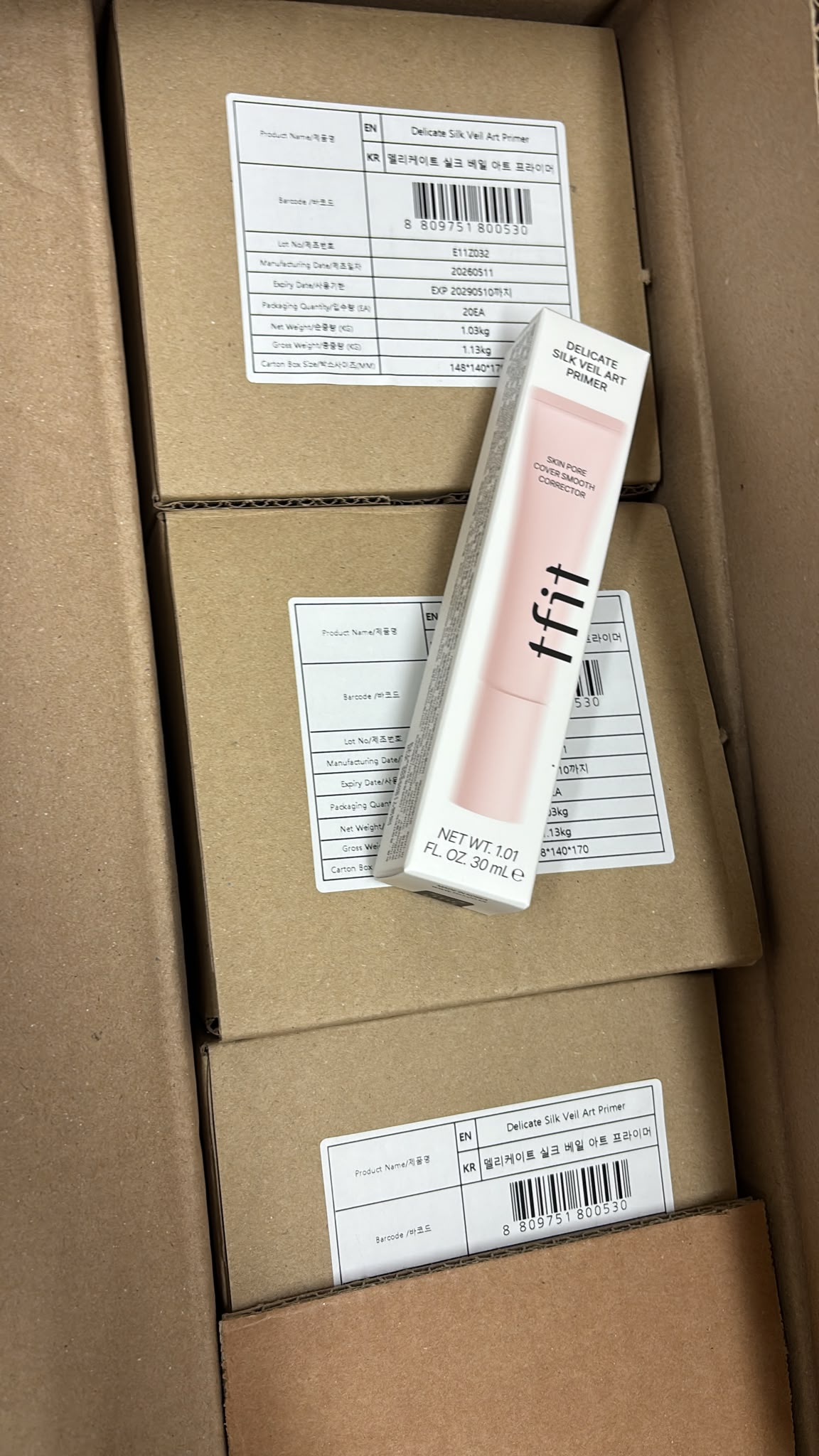 【24小時網站自助下單】 現貨🌸韓國TFIT升級版粉鑽柔焦裸感妝前乳30ml 粉色 | 落單後約3-5個工作天寄出 娉婷貿易公司 Exquisite Beauty Trading Company