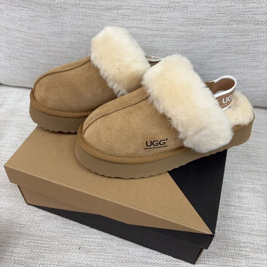【24小時網站自助下單】售完即止🌸澳洲Australian Shepherd UGG Musa Platform Slippers (as2077) - Chestnut | 預訂 澳洲直送 訂貨約6-8星期🔥 娉婷貿易公司 Exquisite Beauty Trading Company
