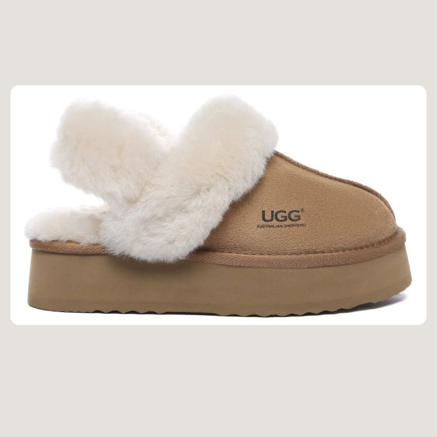 【24小時網站自助下單】售完即止🌸澳洲Australian Shepherd UGG Musa Platform Slippers (as2077) - Chestnut | 預訂 澳洲直送 訂貨約6-8星期🔥 娉婷貿易公司 Exquisite Beauty Trading Company