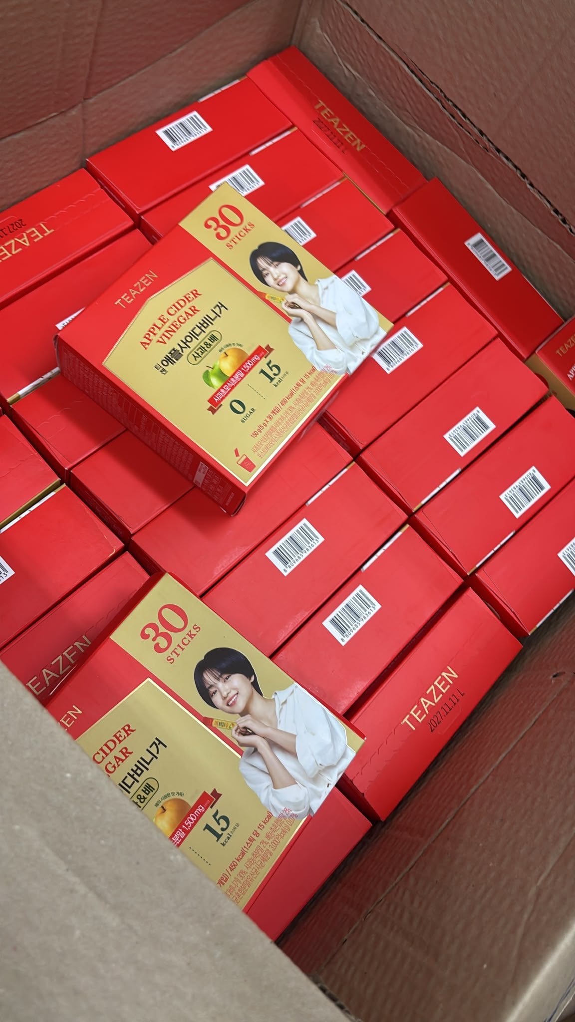 【24小時網站自助下單】 現貨🌸🎉TEAZEN 韓國蘋果醋粉末沖劑(蘋果與梨味）30包裝 - | 落單後約3-5個工作天寄出 娉婷貿易公司 Exquisite Beauty Trading Company