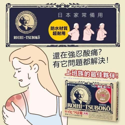 現貨🌸日本🇯🇵Nichiban老爺爺溫感鎮痛穴位貼 | 落單後約3-5個工作天寄出